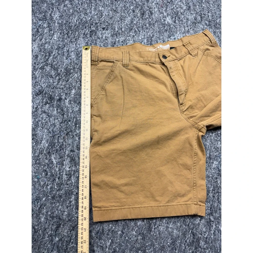 Carhartt Rugged Flex Relaxed Fit Canvas Work Shorts Tan Mens 36 102514-918